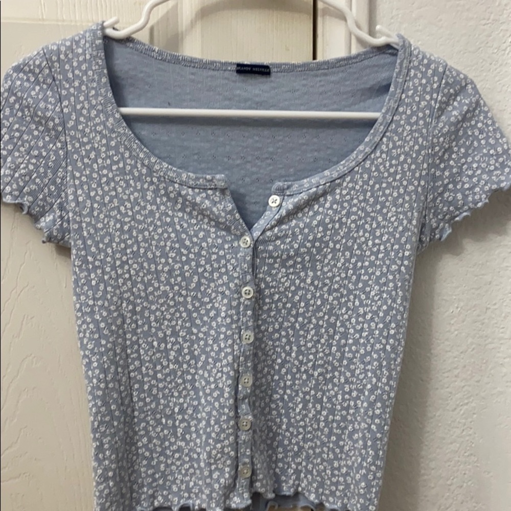 Brandy Melville Blue Floral Zelly